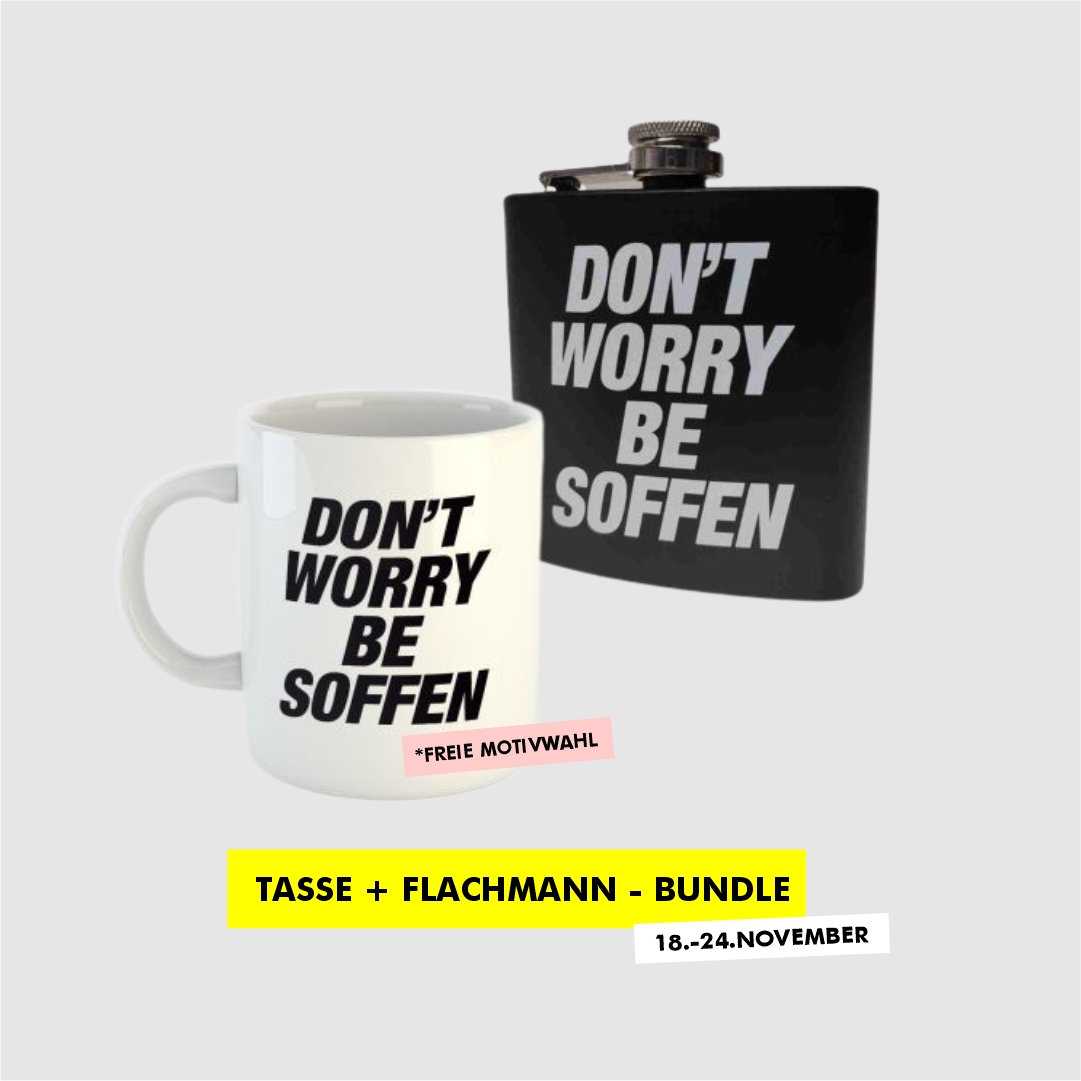  Special: Tasse (frei wählbar) + Flachmann