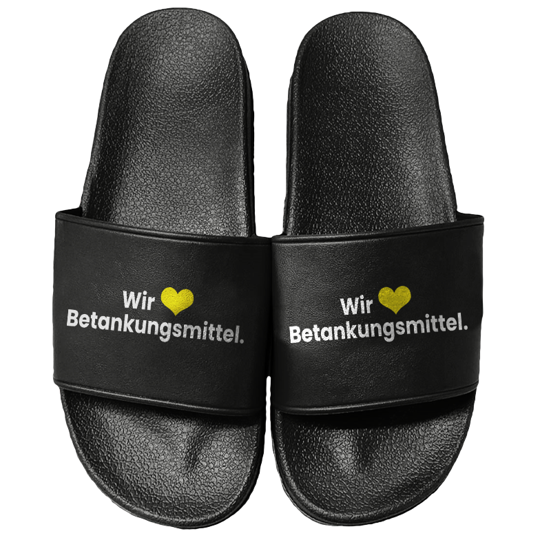 Wir Lieben Betankungsmittel - Latschen [schwarz]